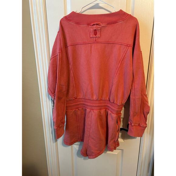 FP Movement Pink Romper Leisure Lounge Comfy Long Sleeve - Picture 2 of 10